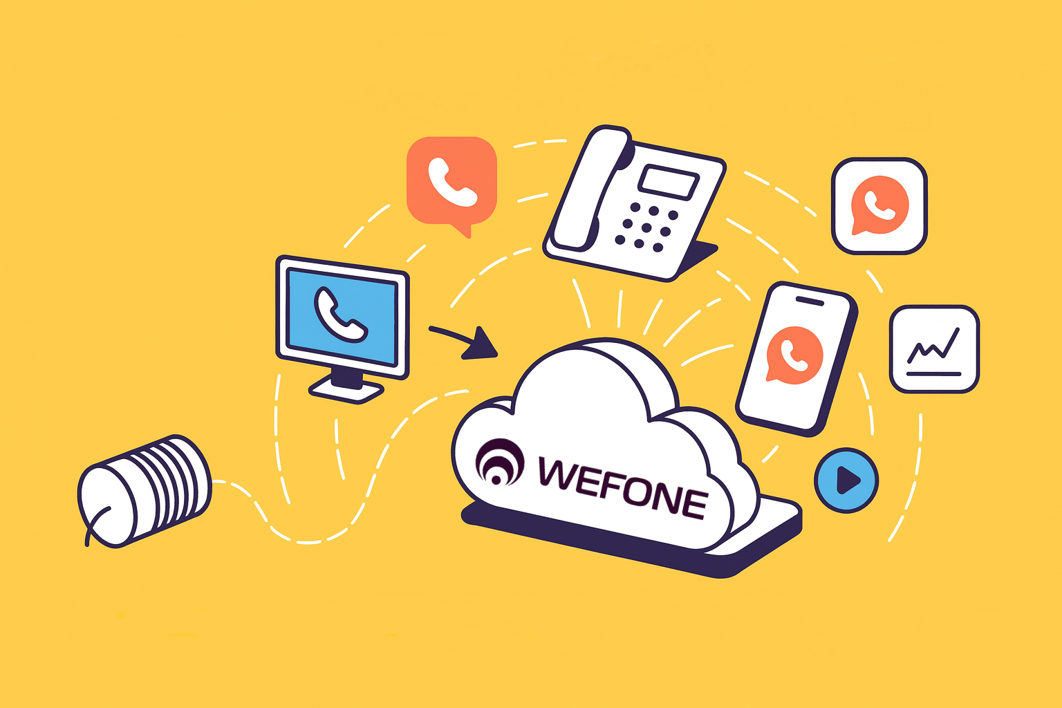 Evolution from tin can communication to modern cloud-based phone system technology